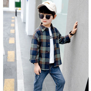 Discover the Perfect Fit for Your Little Ones with Our Kids Boys' Plaid Shirts