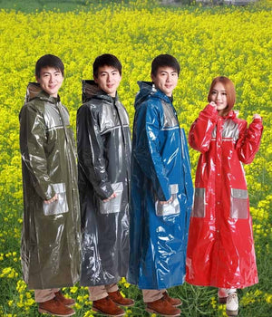 Experience Ultimate Protection with the Adult Thickened Long Camping Raincoat