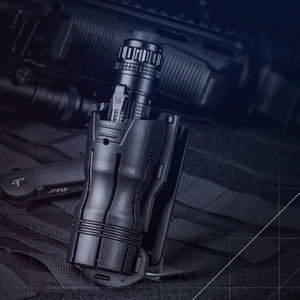 Illuminate Your Adventures with the 360-degree Rotating V6 Tactical Flashlight