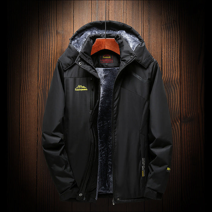 Experience the Great Outdoors with Our Fleece-lined Thickened Outdoor Shell Jacket
