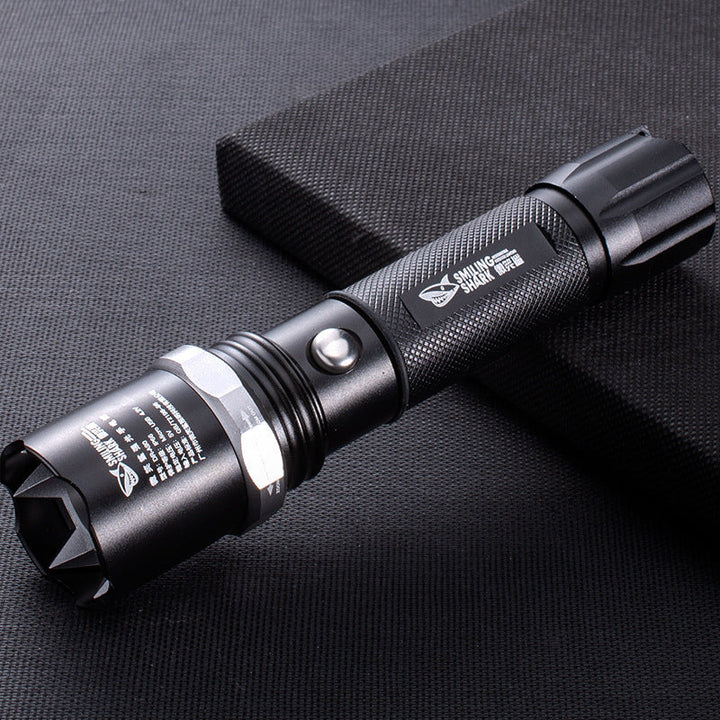 Illuminate Your Adventures with Our Aluminum Alloy Rechargeable Focusing LED Flashlight