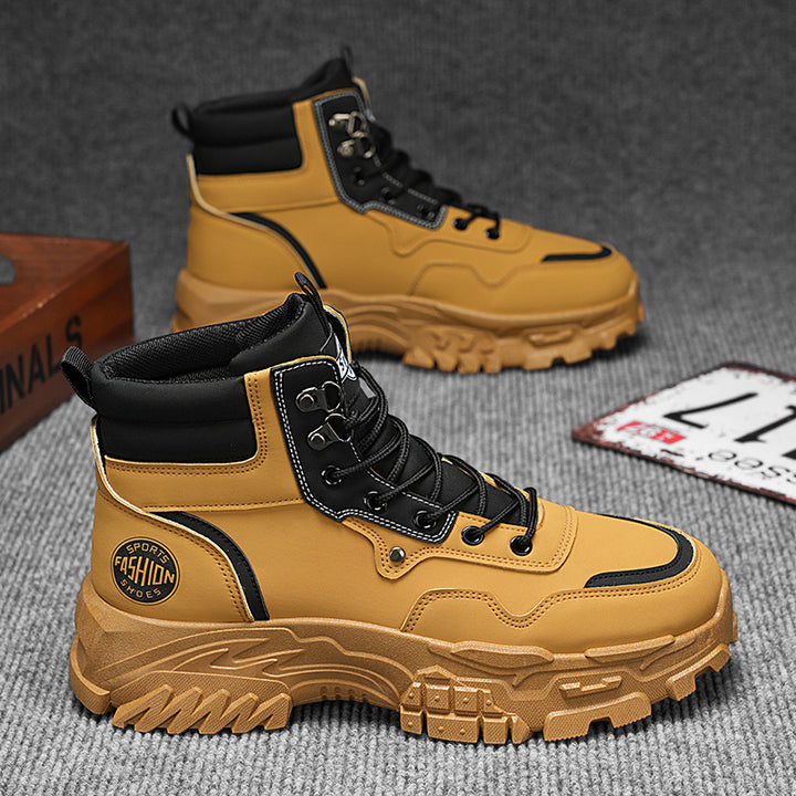 Men's Martin Boots Breathable High-top Shoes