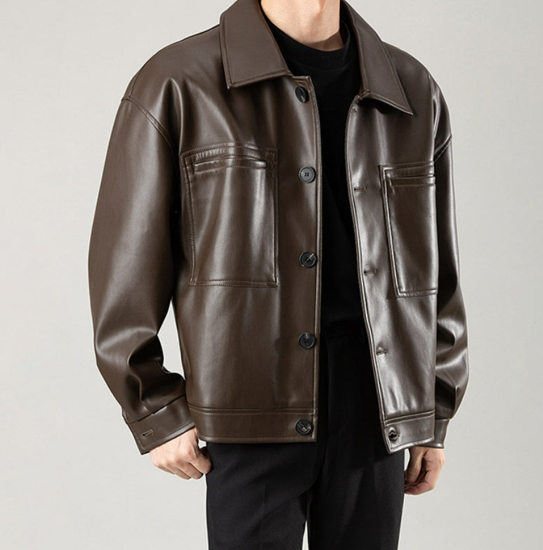 Hiking PU Autumn Leather Jacket