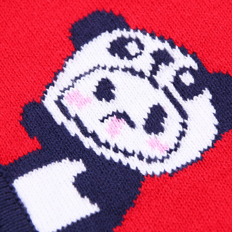 Kids Cardigan V-Neck Single-breasted Sweater