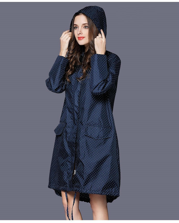 Women Camping long raincoat