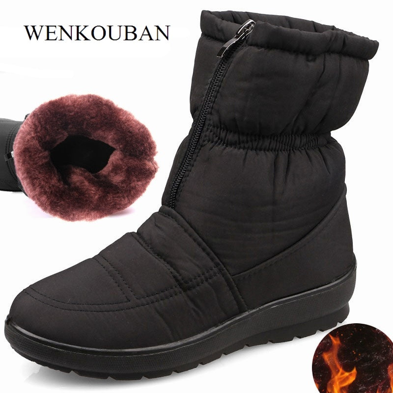 Winter ladies thick snow boots
