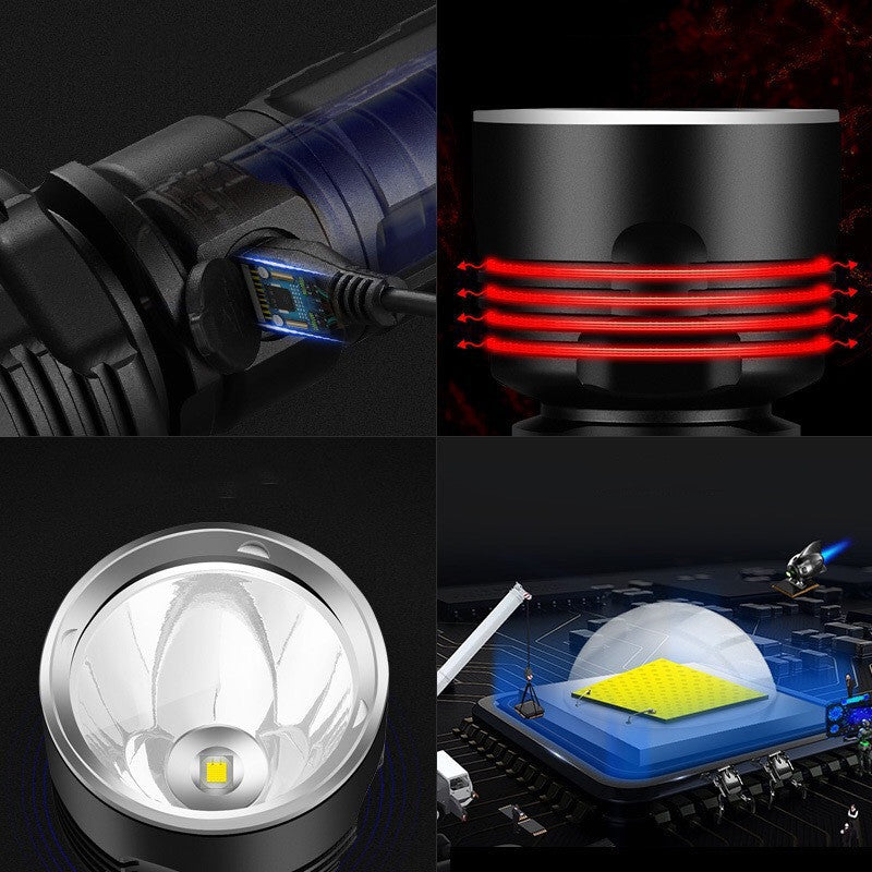 Strong Light Flashlight Rechargeable