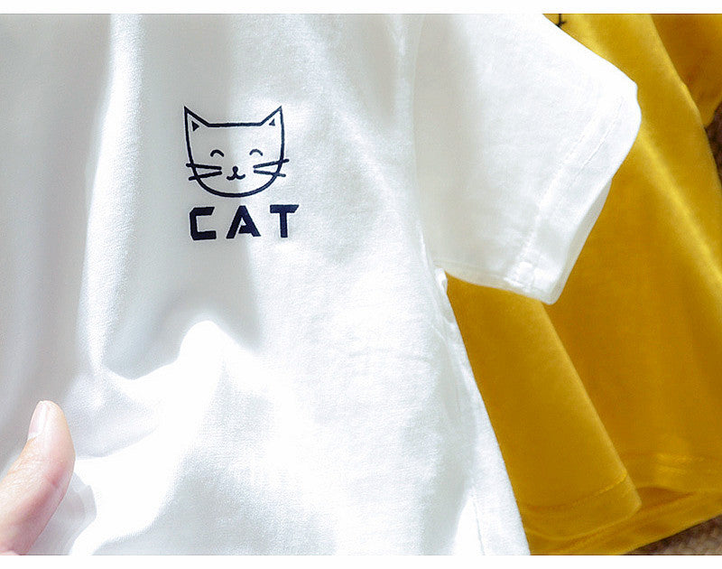 Kids All-Match Round Neck Short Sleeve Shirt