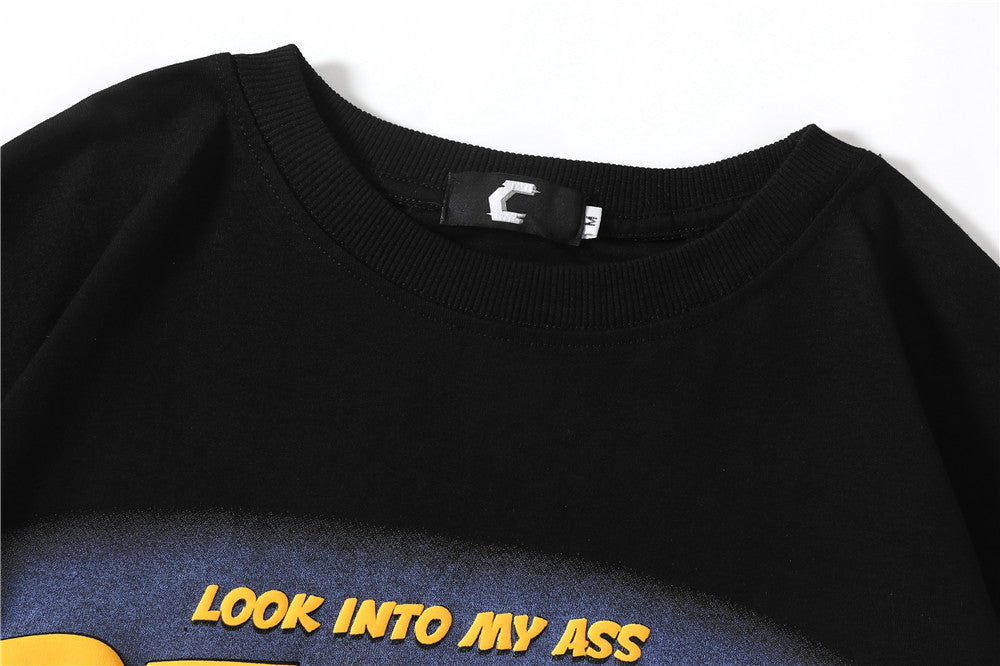 Kids Cartoon Bear Print Short-Sleeved T-Shirt