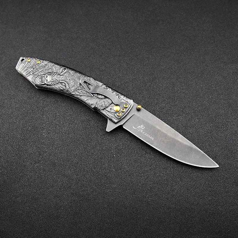 High Hardness Outdoor Hunting Folding Knife