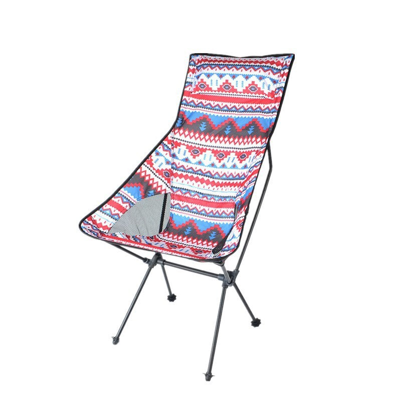 Light Camping Aluminum Alloy Large Moon Chair
