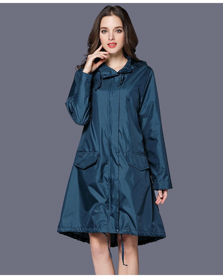 Women Camping long raincoat