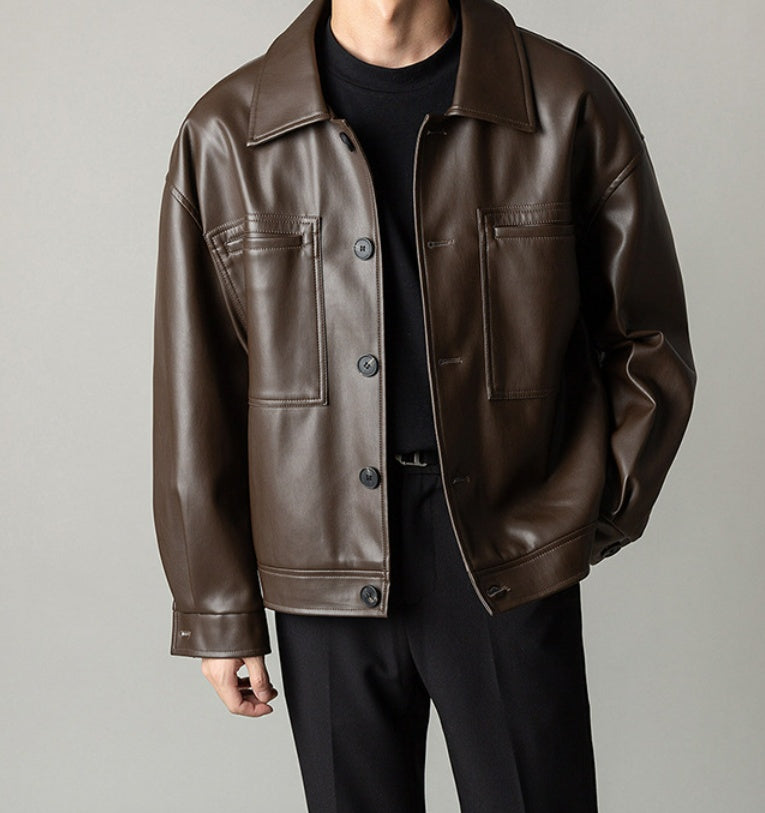 Hiking PU Autumn Leather Jacket