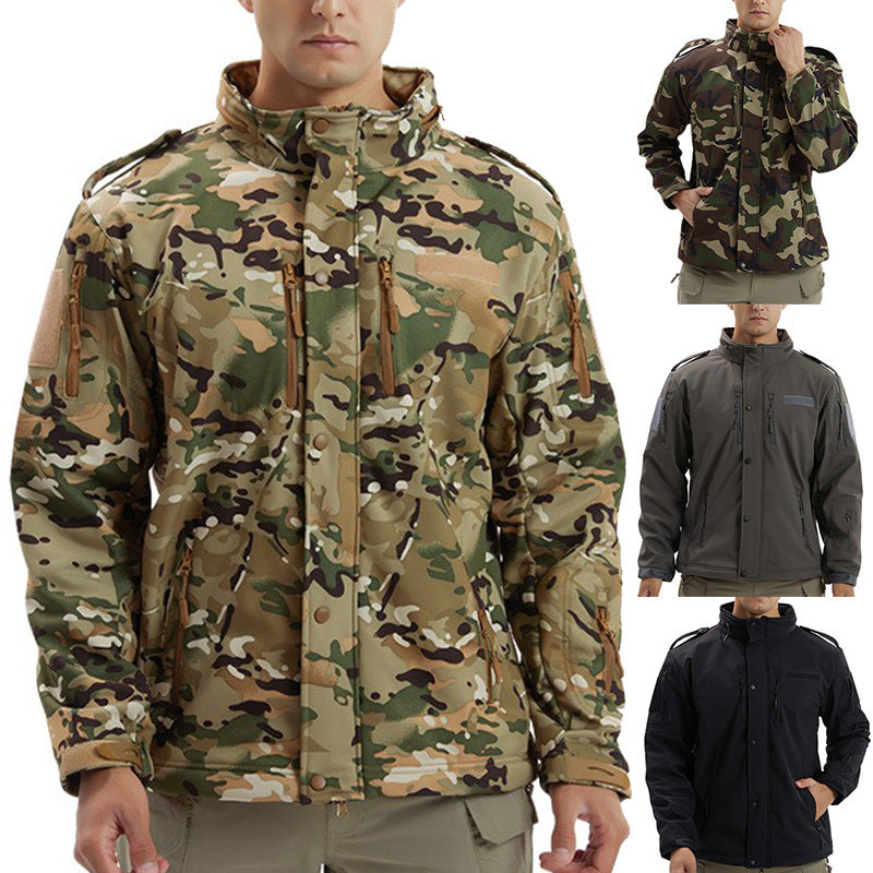 Men's Camouflage Waterproof Soft Shell Jacket
