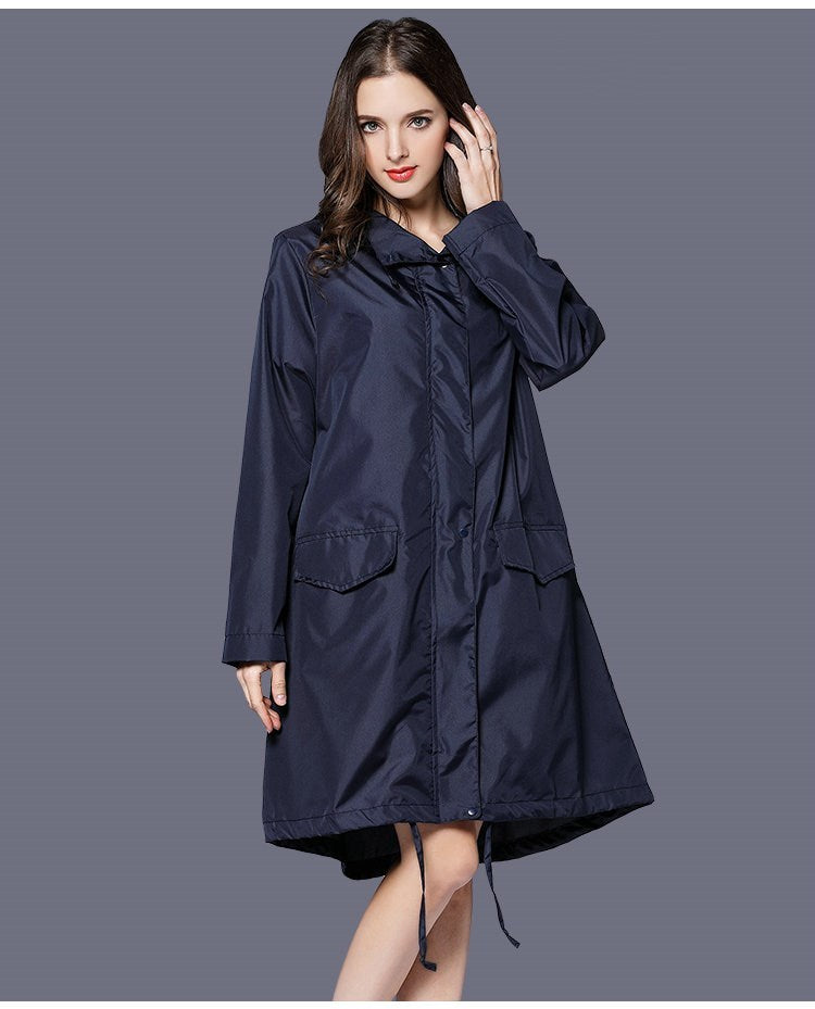 Women Camping long raincoat