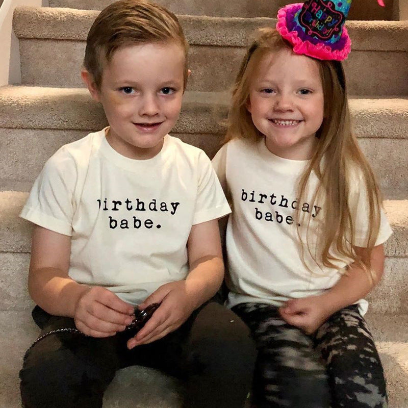 Kids Half-sleeve Magenta Print Tops