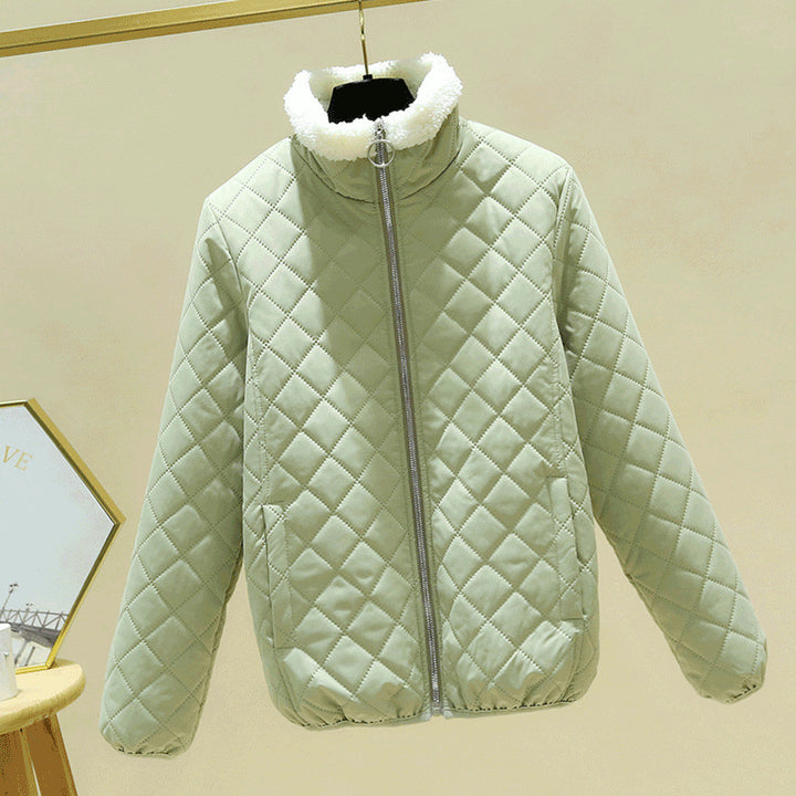 Lightweight Lamb Fleece Warm Small Padded Jacket