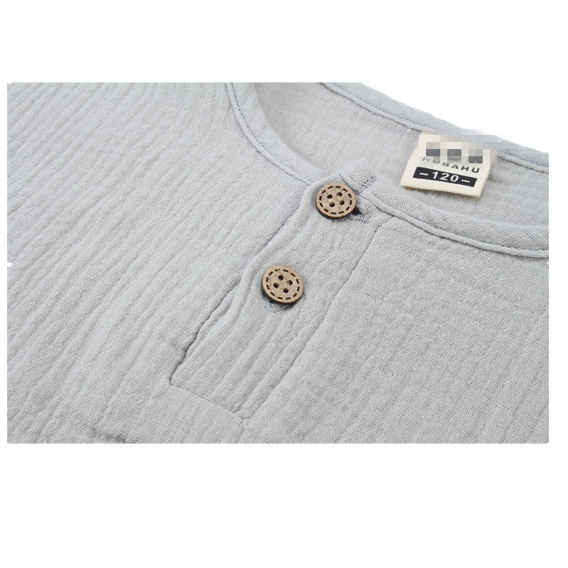 Kids Boys' Short-sleeved Cotton Tops