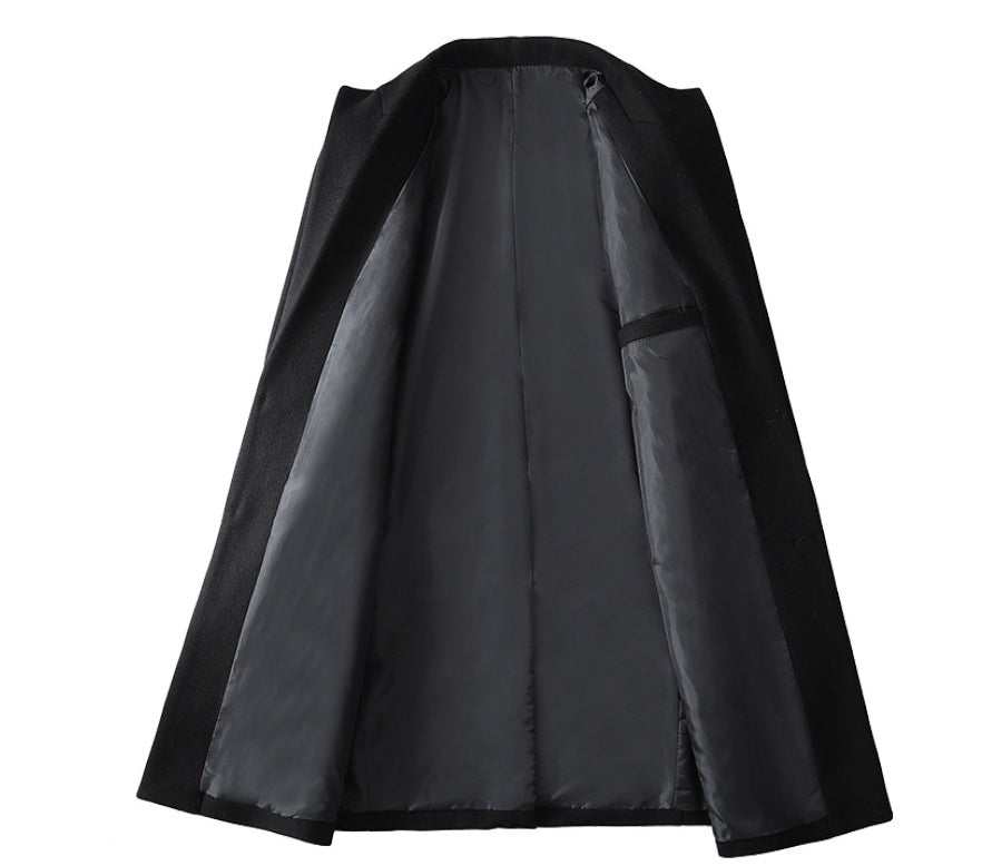 Coat men's woolen coat