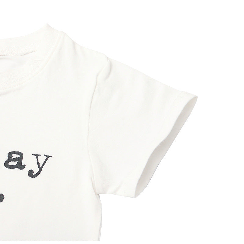 Kids Half-sleeve Magenta Print Tops