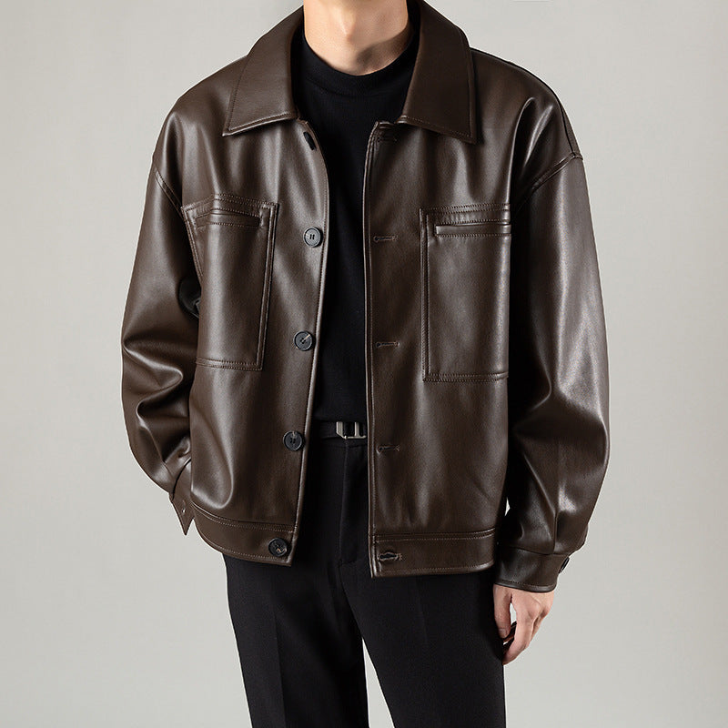 Hiking PU Autumn Leather Jacket