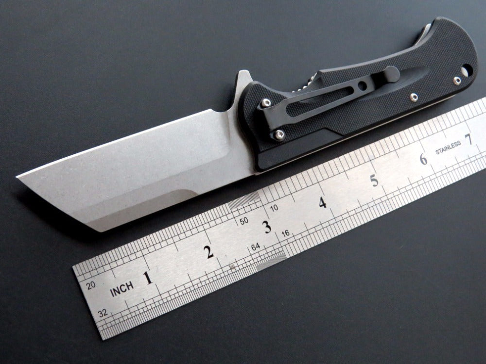 Handle Stainless Steel Folding Hunting Knife