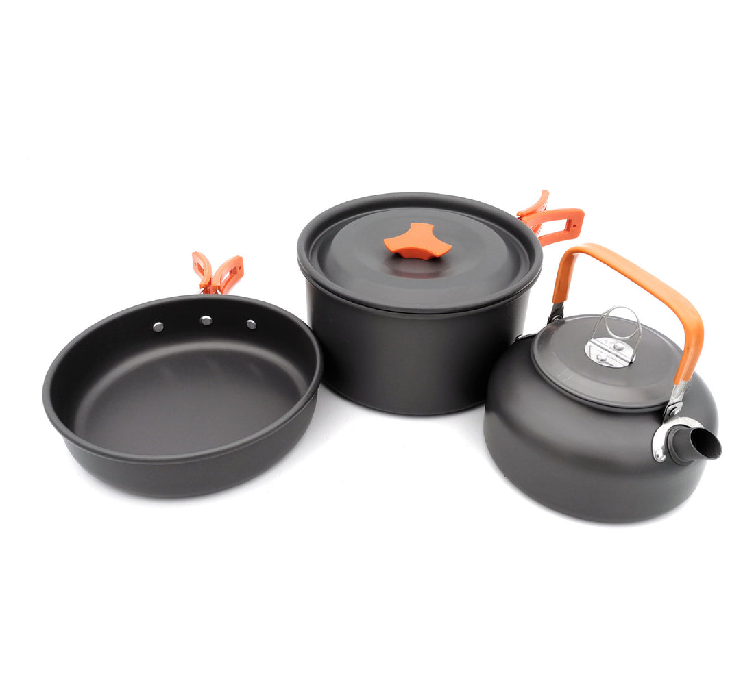 Outdoor Camping Cookware Combination Teapot Set Meal