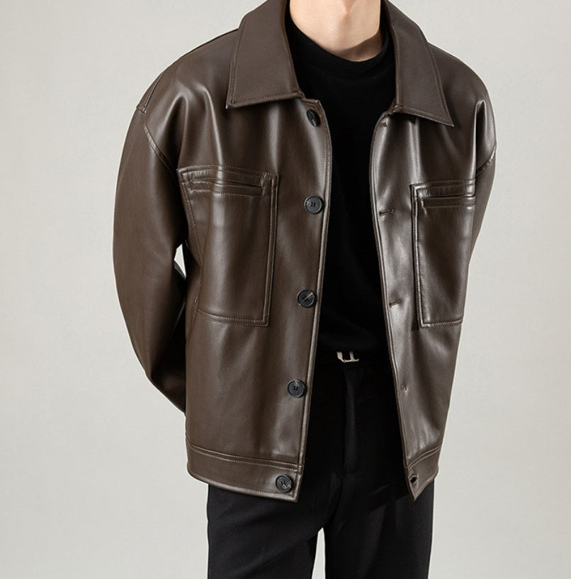 Hiking PU Autumn Leather Jacket