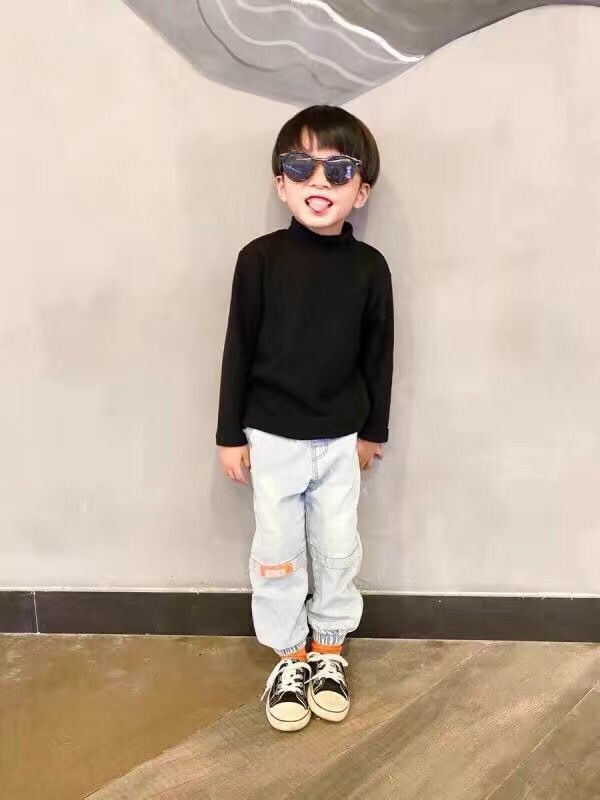 Kids Winter Long Sleeve T-shirts Warm Tops