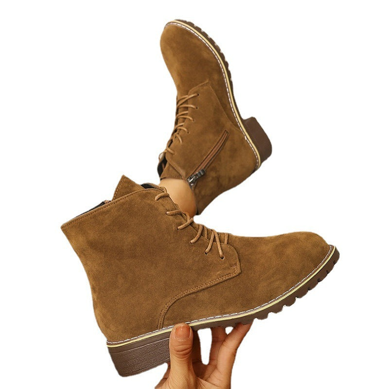 Round Toe Martin Boots Women